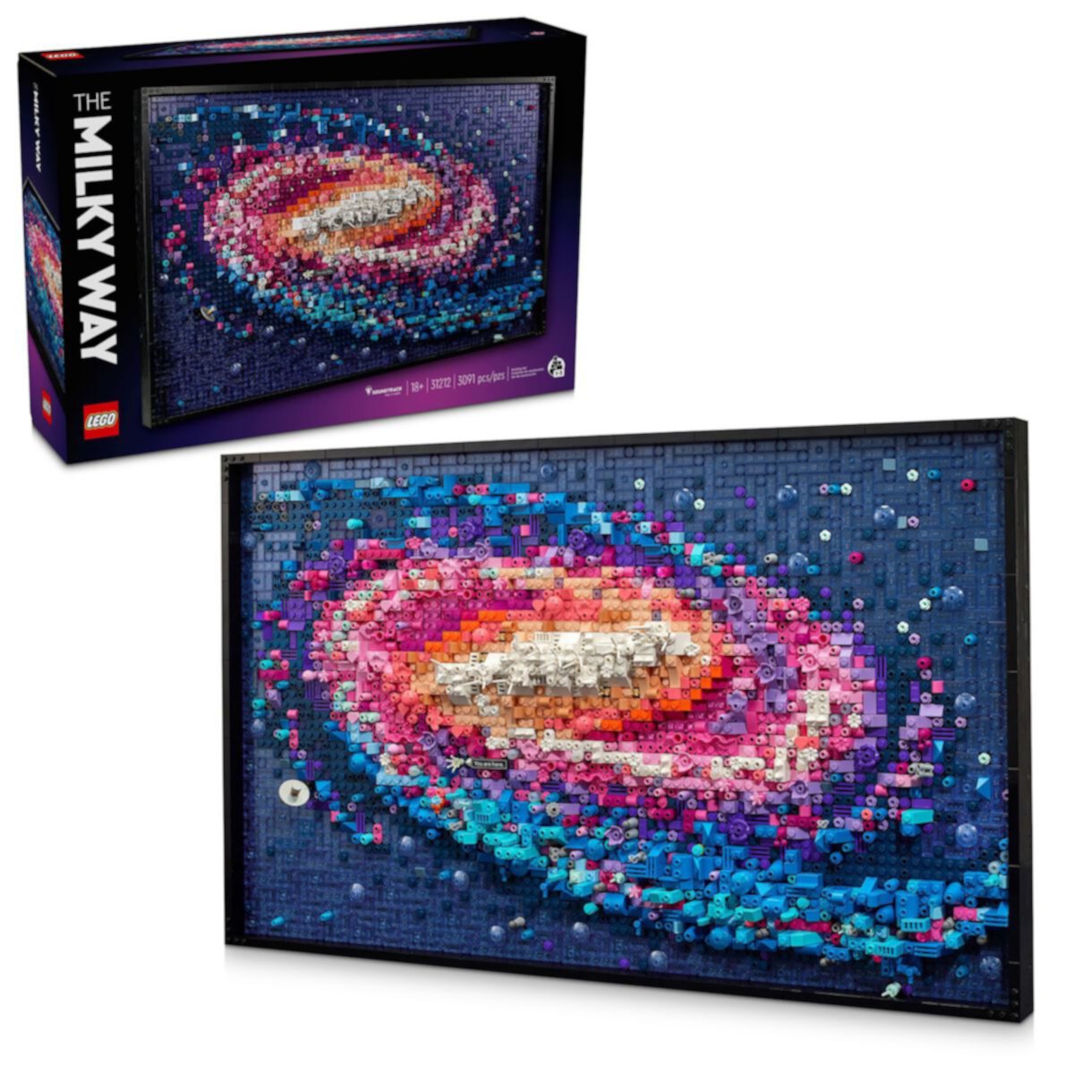 LEGO Art The Milky Way Galaxy Wall Art Decor 31212 Building Kit (3091 Pieces) Lego