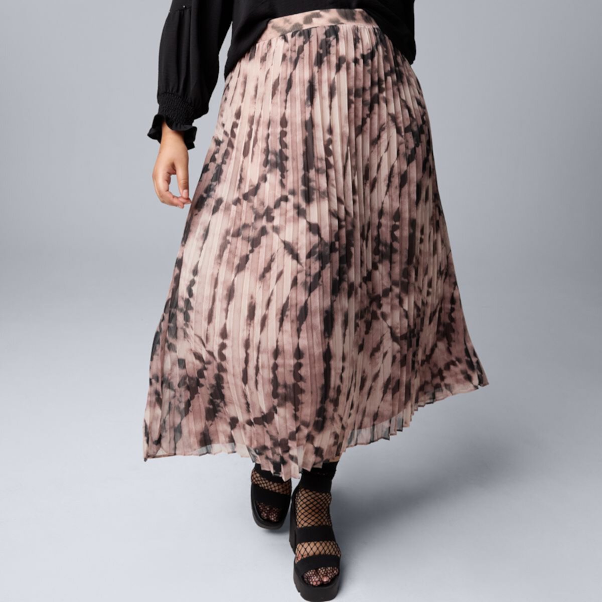 Plus Size Simply Vera Vera Wang Pleated Skirt Simply Vera Vera Wang