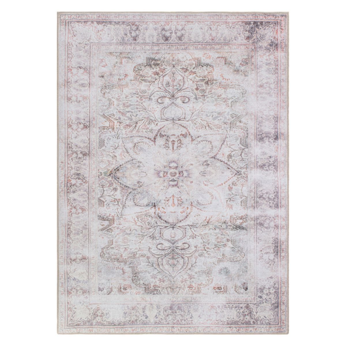 World Rug Gallery Bohemian Distressed Vintage Machine Washable Area Rug World Rug Gallery