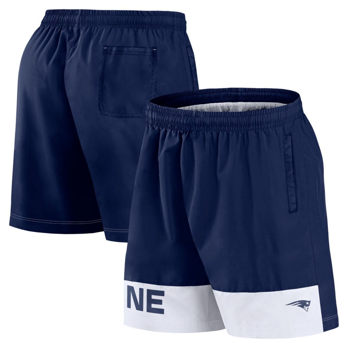 Men's Fanatics Navy New England Patriots Elements Shorts Fanatics Brands - White Label