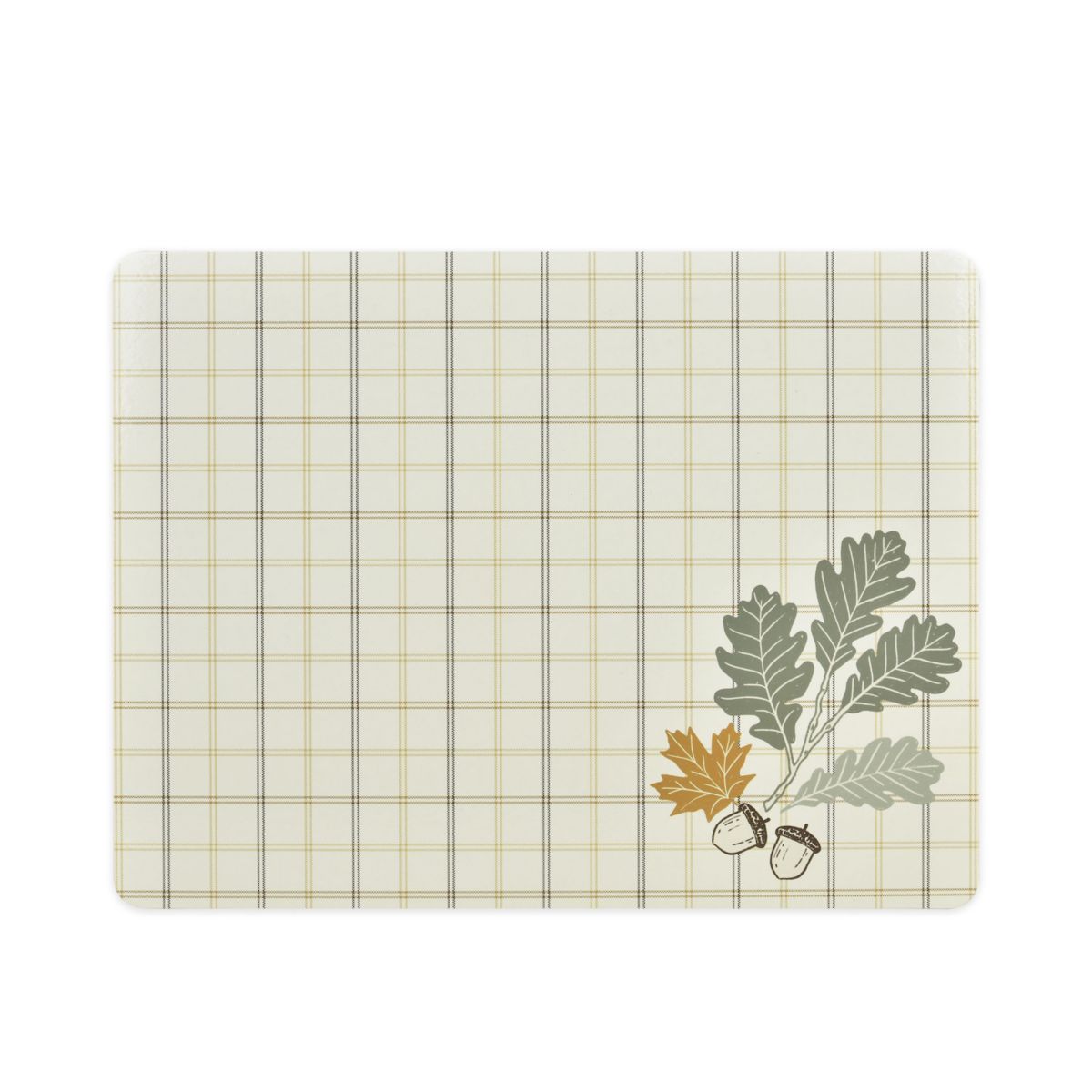 Celebrate Together™ Fall Harvest Plaid Leaf Cork Placemat Celebrate Together