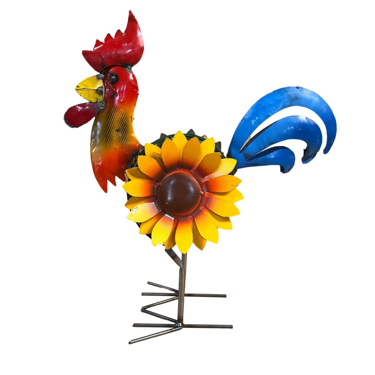 Rustic Arrow Sunflower Rooster Statue Floor Decor Rustic Arrow