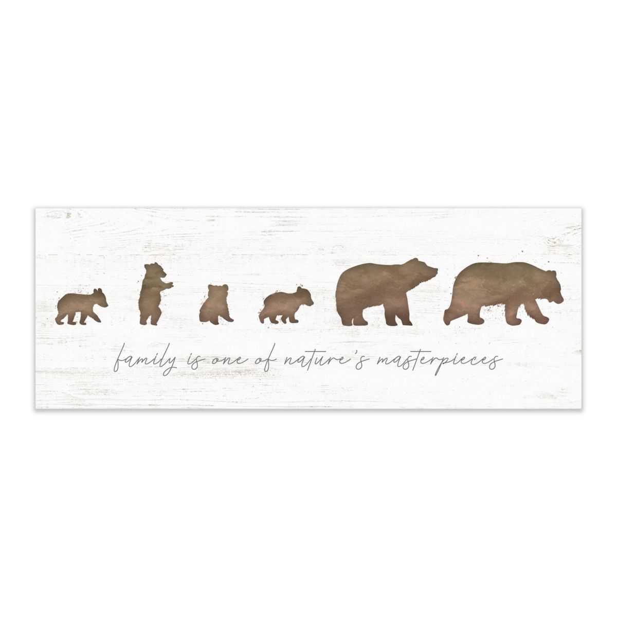 Personal-Prints 4 Cubs Bear Family Plaque Wall Art Personal-Prints