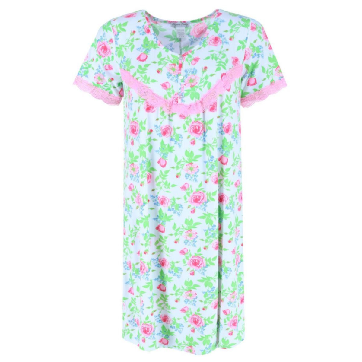 Women's Plus Size Floral Nightgown Elegant Emily