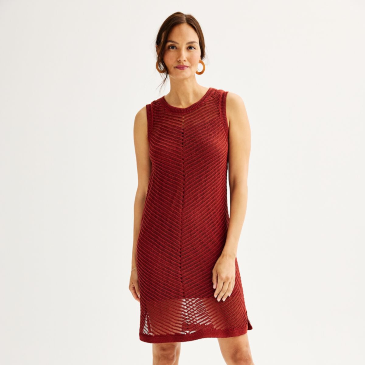 Women's Nine West Crochet Knee-Length Dress Nine West