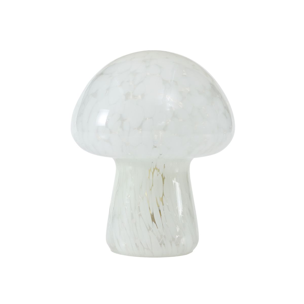 Aeropostale Ivory Mushroom Glass Table Lamp AEROPOSTALE