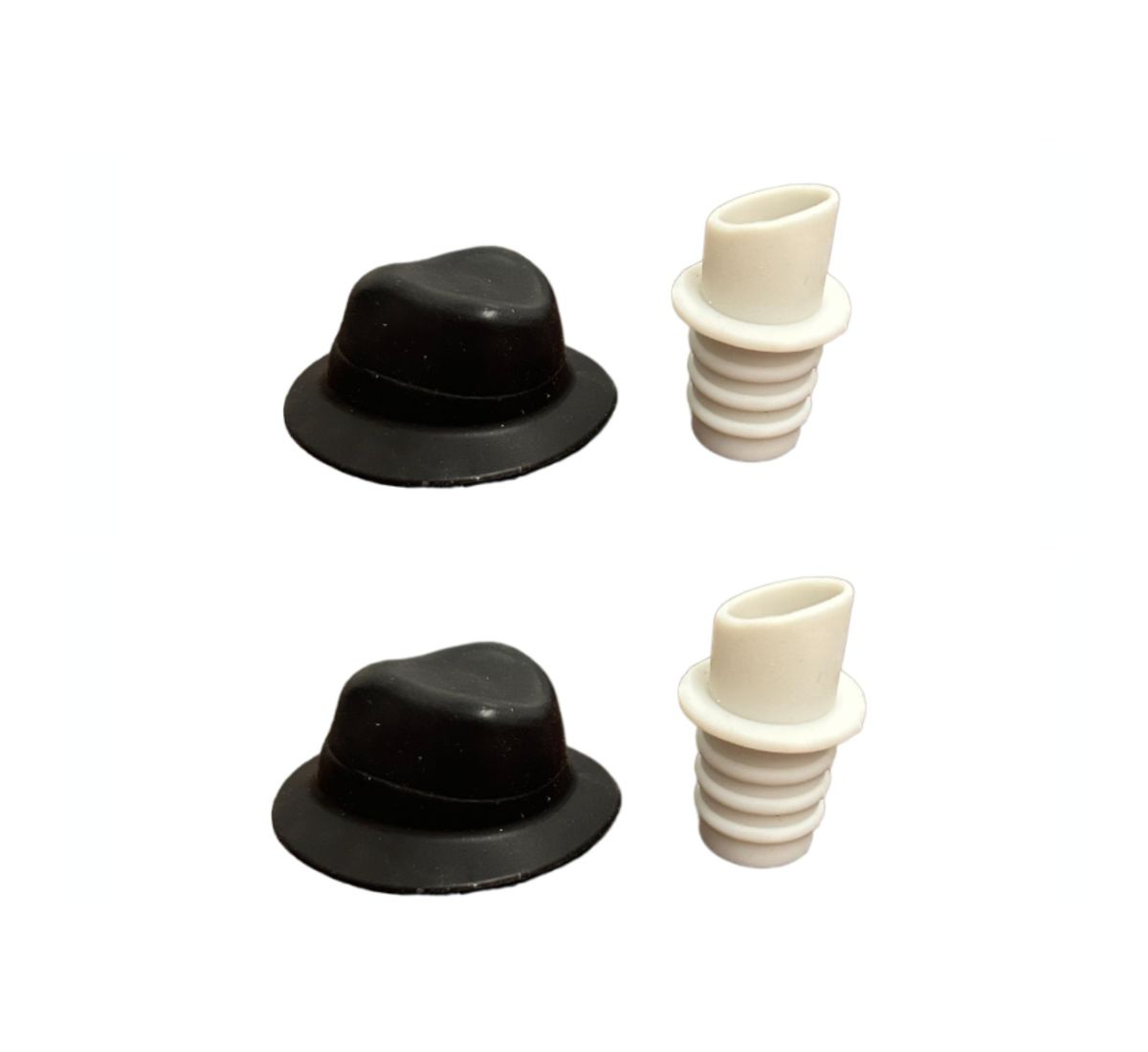 Wine Pourer And Stopper Top Hat 2 Pack Luxury Home Goods