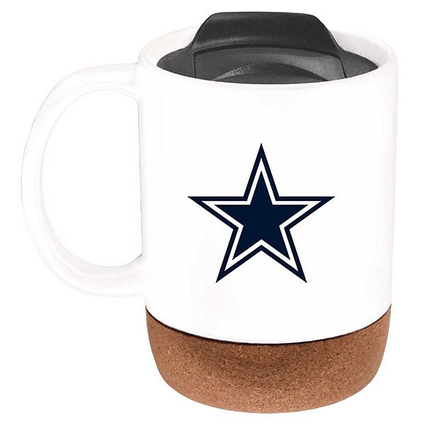 The Memory Company Dallas Cowboys Cork Bottom Mug with Lid The Memory Company