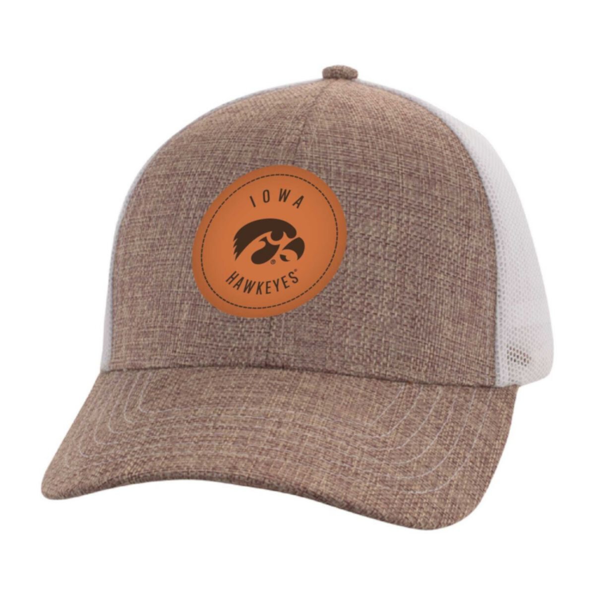 Men's Ahead Tan/White Iowa Hawkeyes Pregame Adjustable Hat Ahead