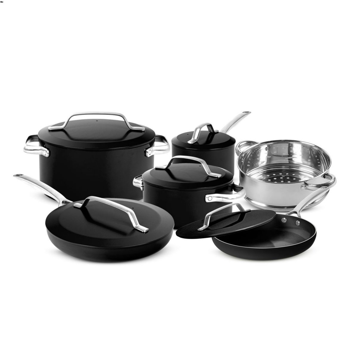 Gotham Steel Modern Cookware 11-pc. Ceramic Coating Nonstick Cookware Set Gotham Steel