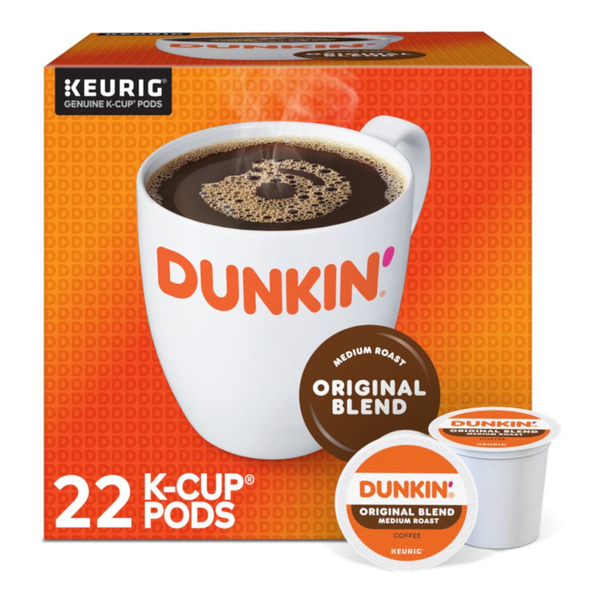 Keurig Dunkin' Original Blend 22-Count Single Serve K-Cup Pods KEURIG