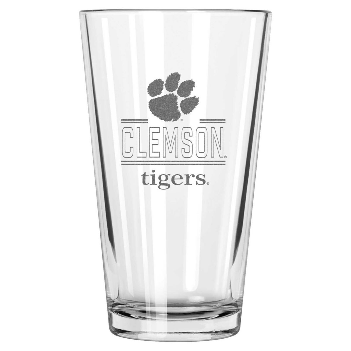 Clemson Tigers 16oz. Etched Classic Crew Pint Glass The Memory Company