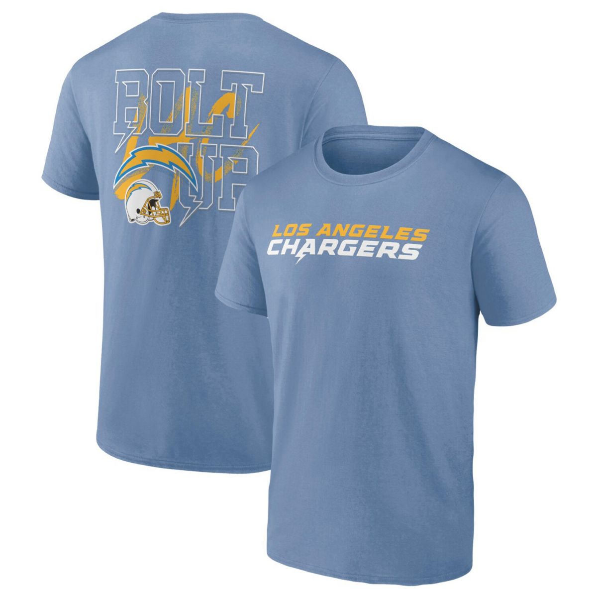 Мужская двухсторонняя футболка Powder Blue Los Angeles Chargers, 100% хлопок Unbranded