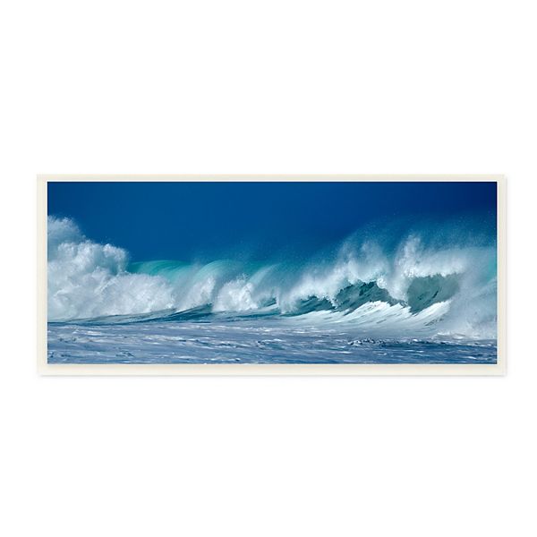 Stupell Home Decor Blue Ocean Wave Framed Wall Art Stupell Home Decor