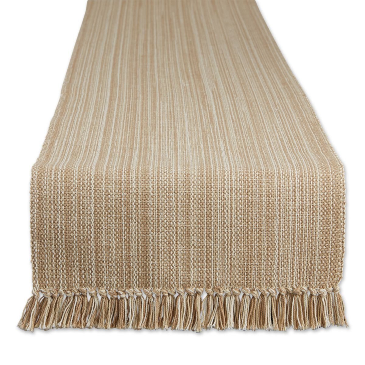 72&#34; Variegated Beige Table Runner Contemporary Home Living