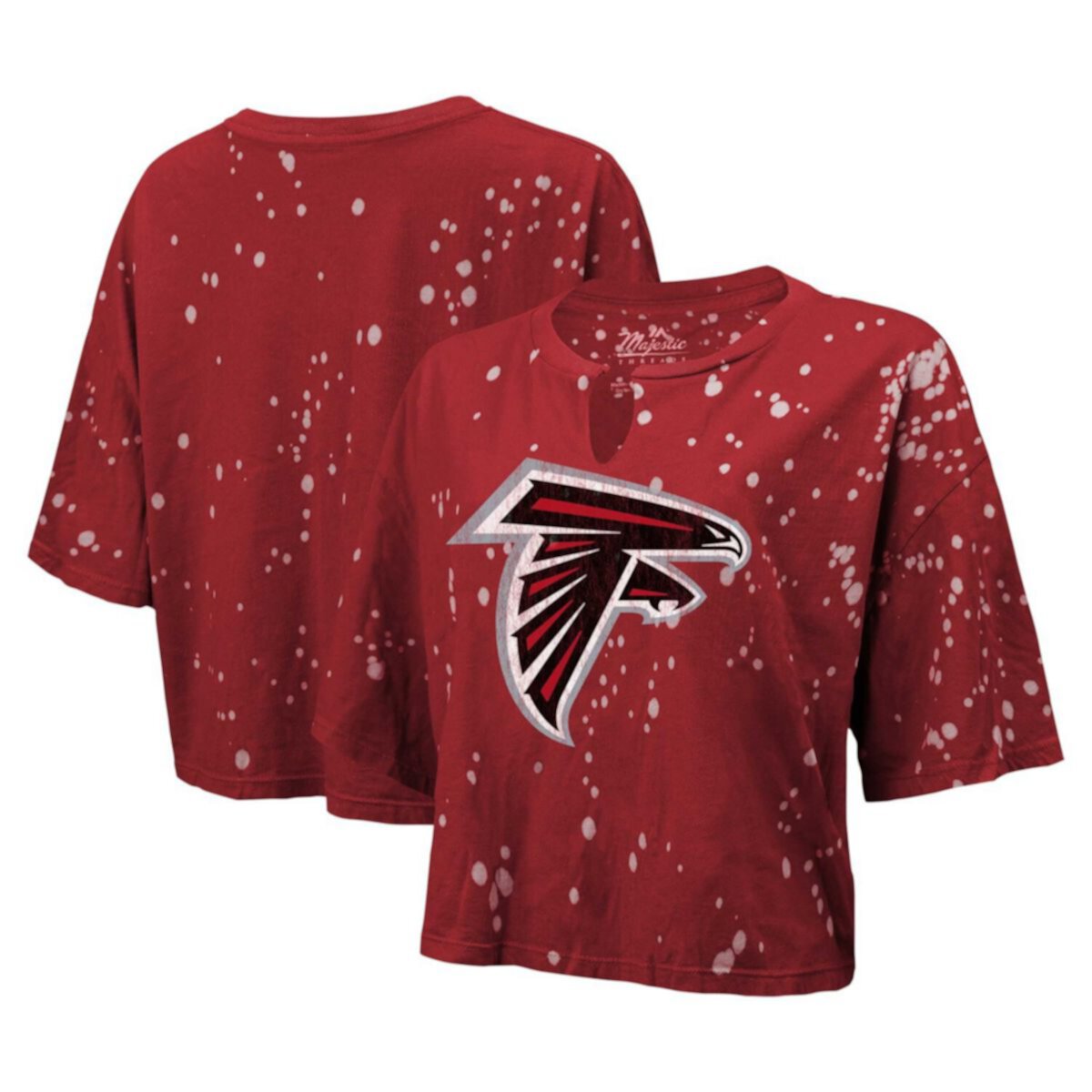 Женская Футболка Majestic Threads Atlanta Falcons Bleach Splatter Majestic Threads