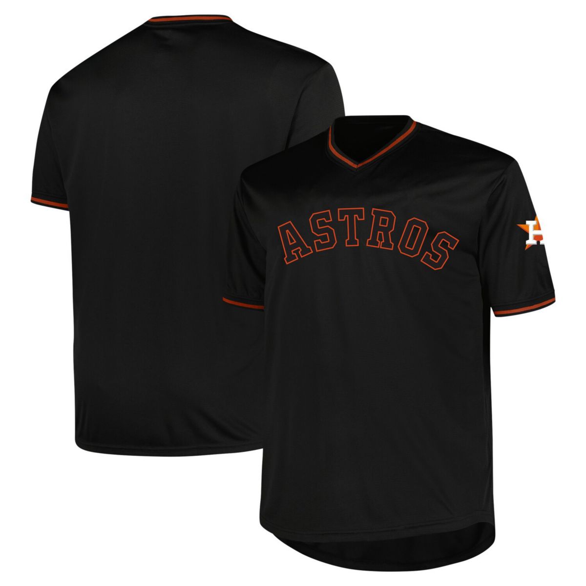 Men's Profile Black Houston Astros Big & Tall Pop Fashion Jersey Profile