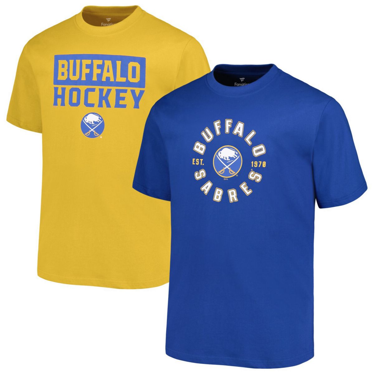 Men's Fanatics Buffalo Sabres Big & Tall 2-Pack T-Shirt Set Fanatics Brands - White Label