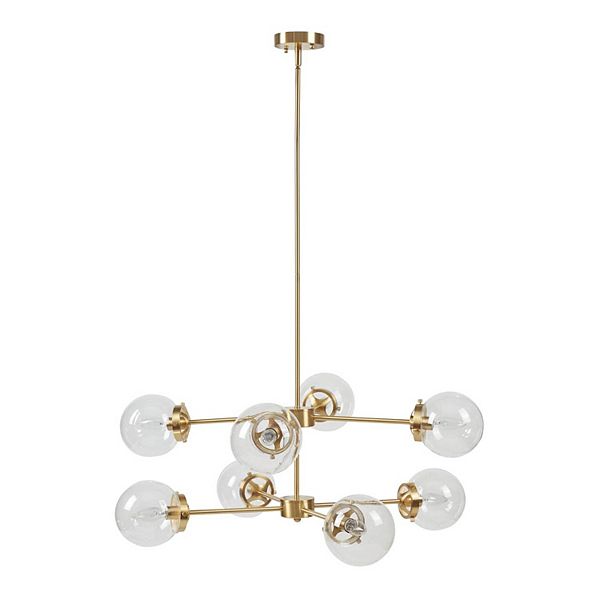 INK+IVY Calista Versatile 8-Light Metal Chandelier INK+IVY