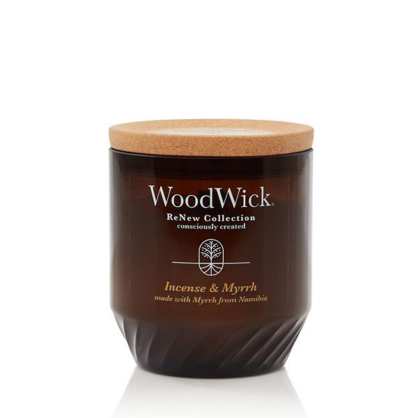 WoodWick® ReNew Incense & Myrrh Medium Jar Candle WoodWick