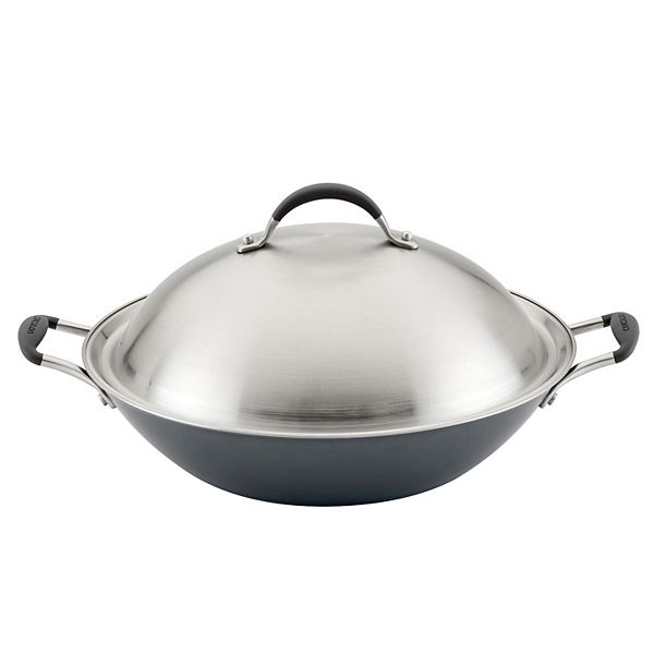 Circulon A1 Series ScratchDefense Nonstick Induction Wok with Lid, Graphite Circulon