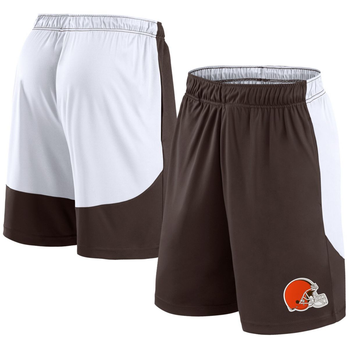 Men's Fanatics Brown/White Cleveland Browns Go Hard Shorts Fanatics Brands - White Label
