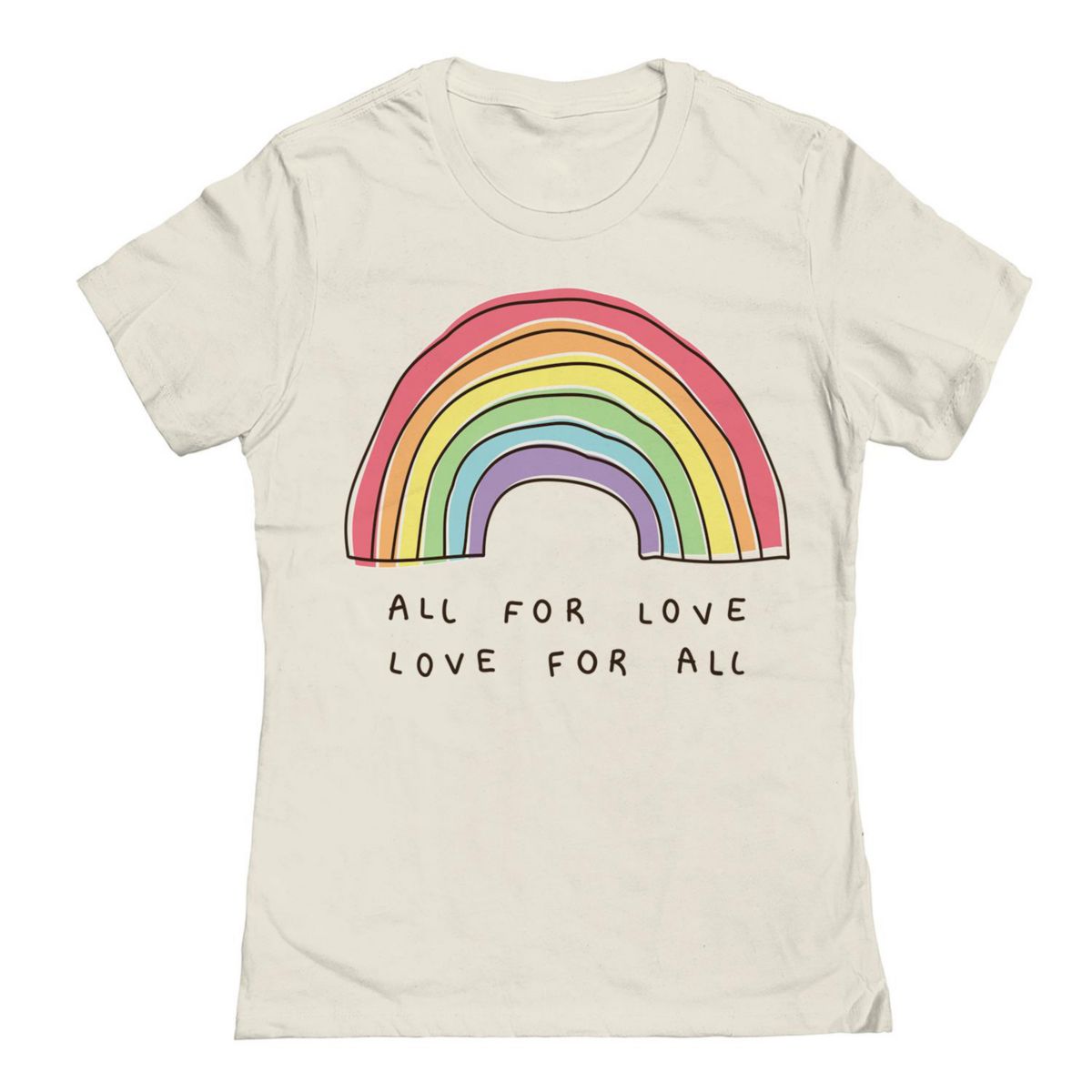 Junior's All For Love Pride Graphic Tee COLAB89