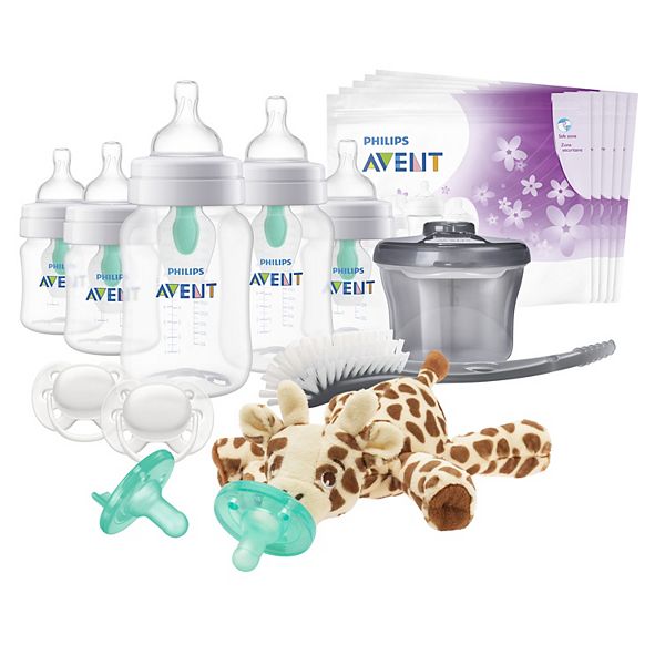 Philips Avent Newborn Anti-Colic Baby Bottle With AirFree Vent Essentials Gift Set Avent