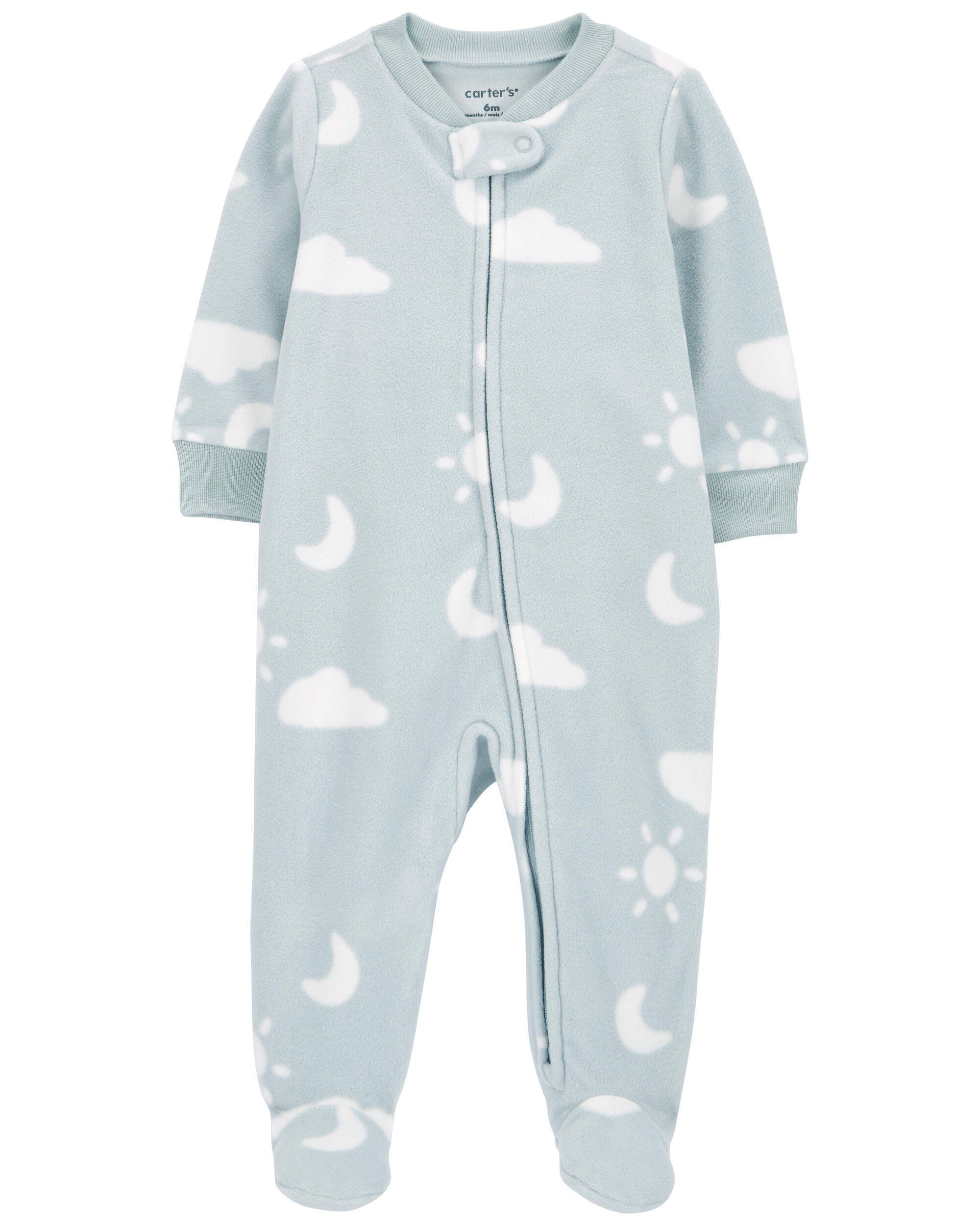 Детские Пижамы Carter's Baby Cloud Fleece Zip-Up Footie Sleep & Play Pajamas Carter's