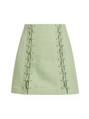 Ferguson Woven Lattice Miniskirt Acler