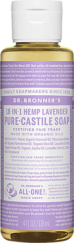 Pure Castile Liquid Soap Lavender -- 4 fl oz Dr. Bronner's