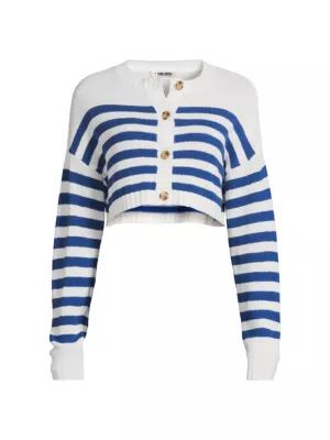 Rodrigo Striped Crop Cardigan Ciao Lucia