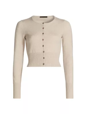 Finley Cropped Cashmere Cardigan Jenni Kayne