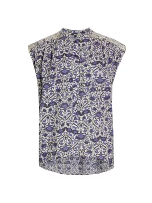 Alvear Celia Floral Cotton Sleveless Top Maria Cher