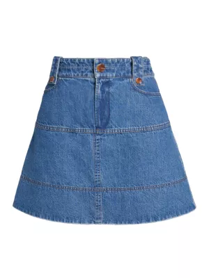 Hudie Denim Skirt Tanya Taylor