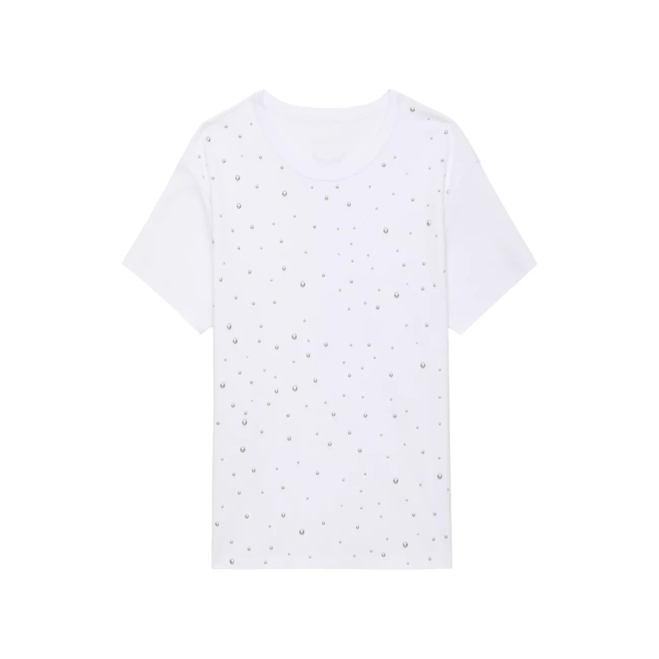 Marta Studded Cotton T-Shirt Zadig & Voltaire