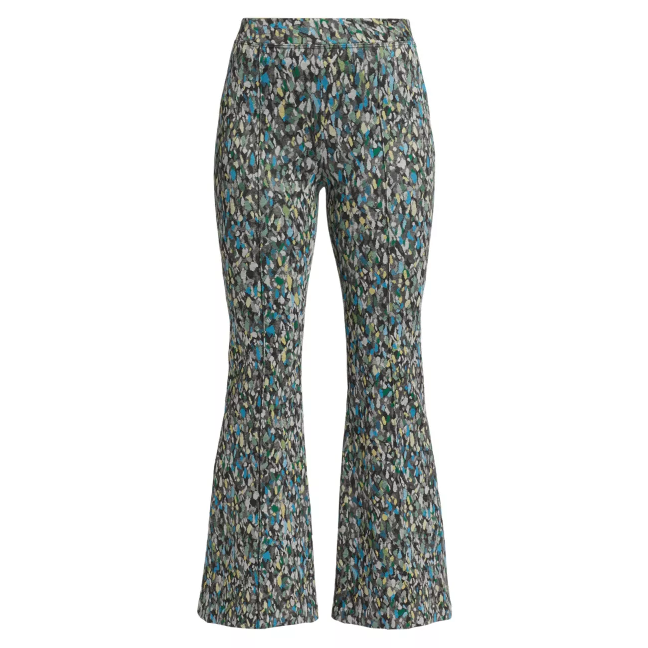 Dotted Flared Pull-On Pants Rosetta Getty