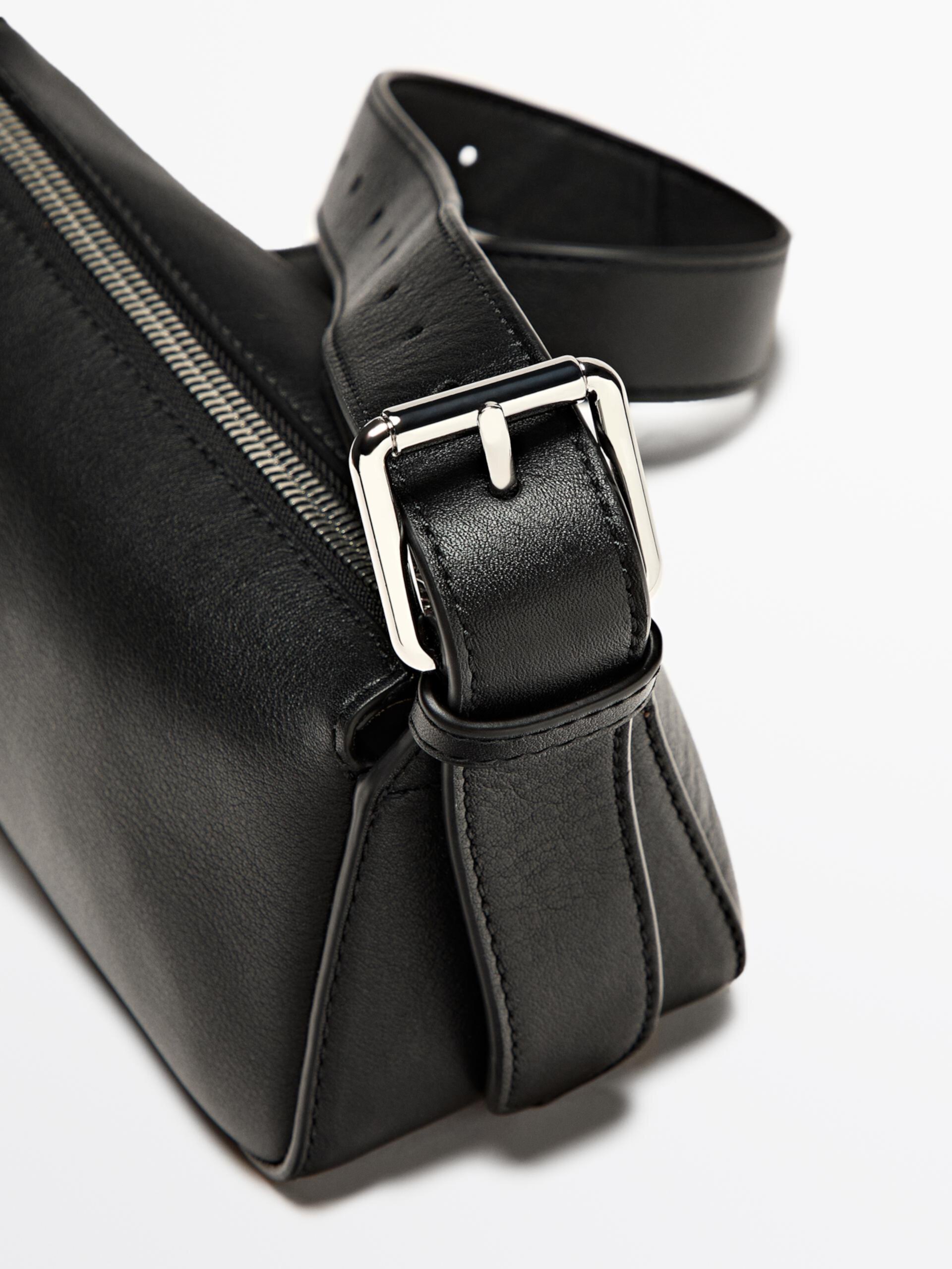 Plain nappa leather mini bag ZARA