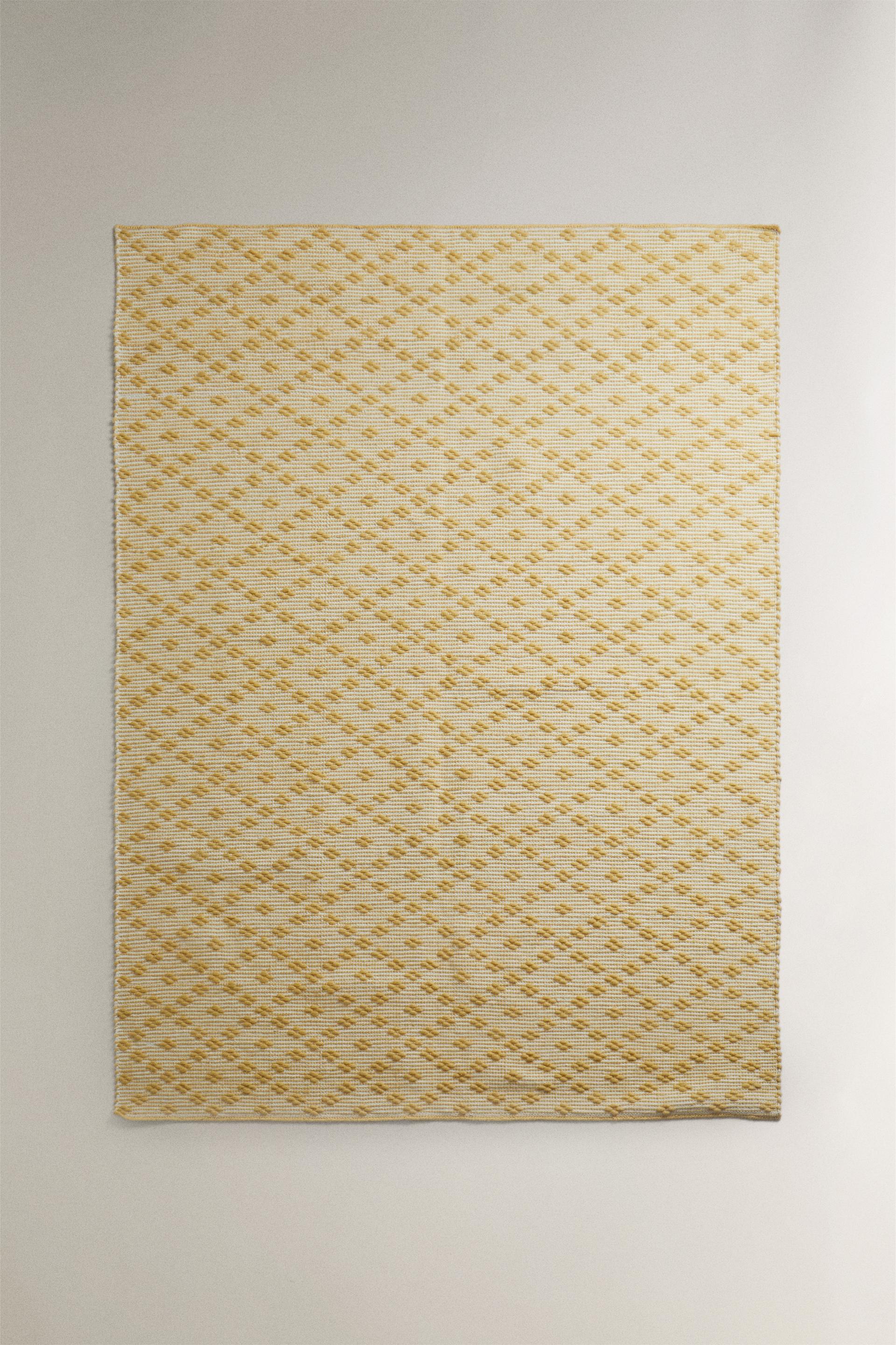 BRAIDED COTTON AND WOOL AREA RUG ZARA