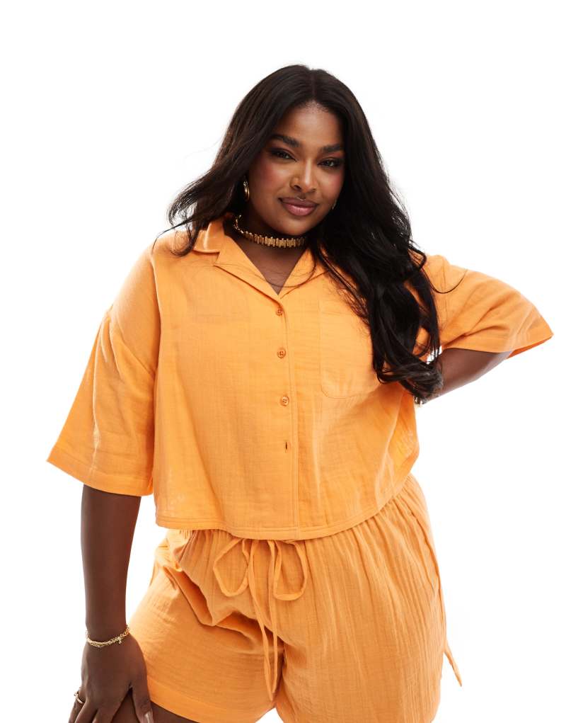 Женская Повседневная рубашка ASOS Curve ASOS DESIGN