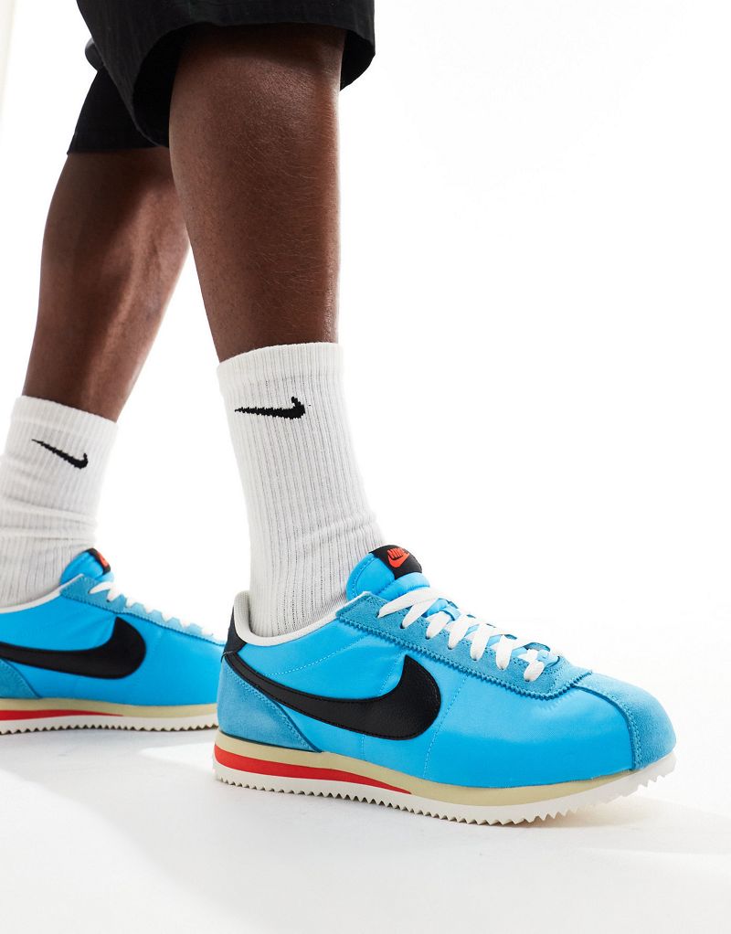 Nike Cortez TXT sneakers in blue and black  Nike