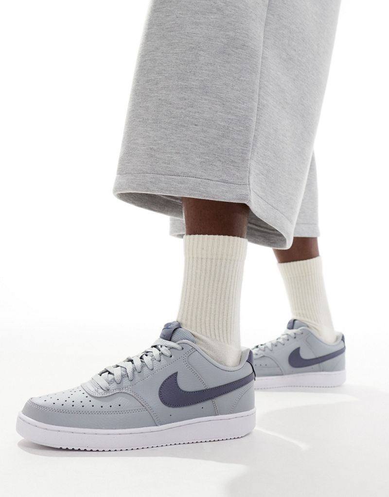 Nike Court Vision Low NN sneakers in gray and navy Nike