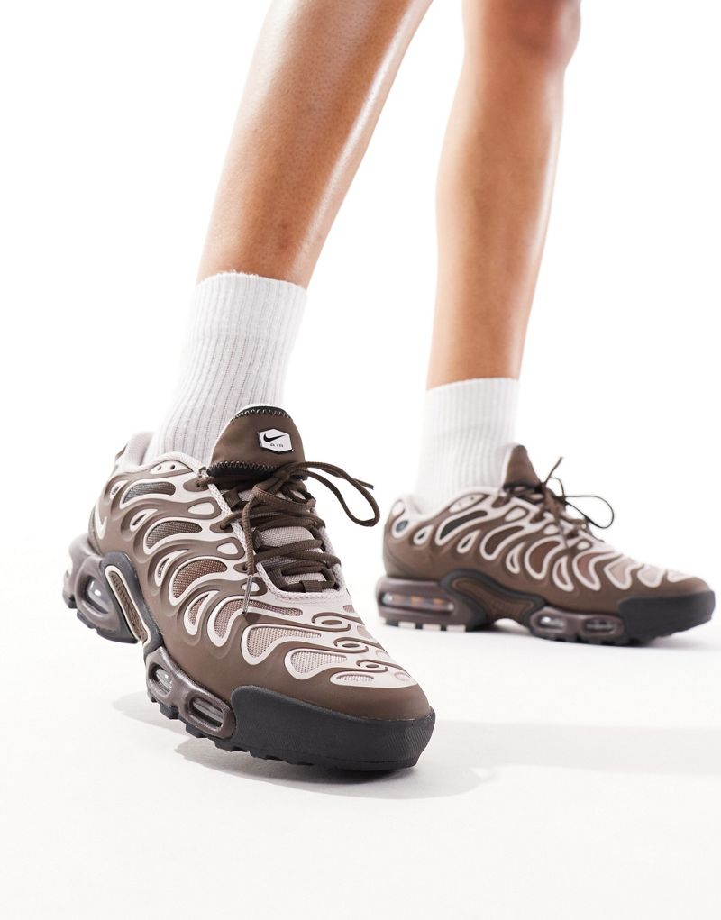 Nike Air Max Plus Drift sneakers in brown and off white  Nike