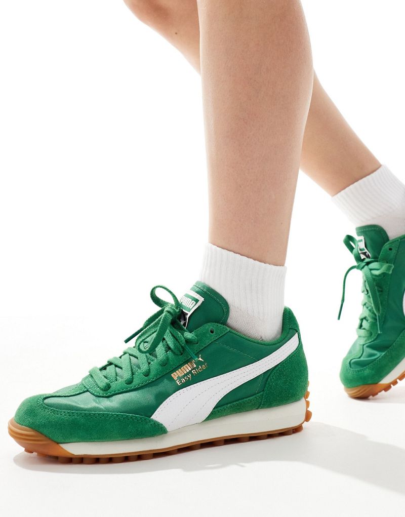 PUMA Easy Rider Vintage sneakers in green and white PUMA