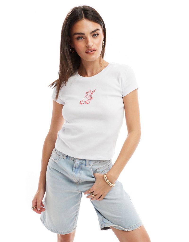 Женская Футболка Stradivarius Cupid Baby Tee Stradivarius