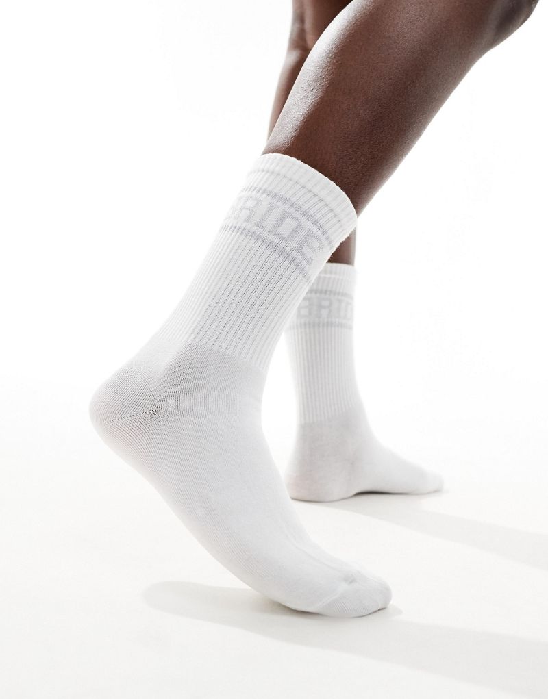 Six Stories Bride socks in white and silver Six Stories