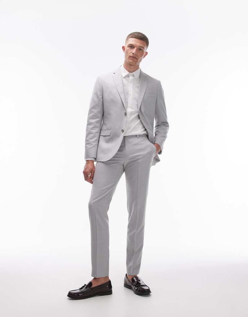 Мужские Брюки для костюма Topman Slim TOPMAN