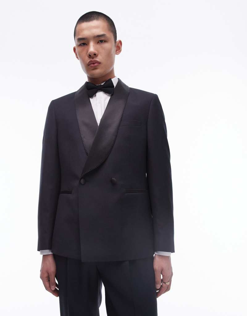 Мужской Пиджак Topman Premium Slim Wool-Rich Tux TOPMAN