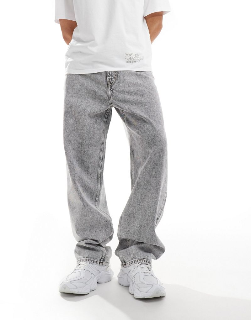 Weekday Galaxy loose fit baggy jeans in gray wash Weekday