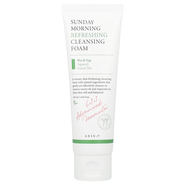 Sunday Morning Refreshing Cleansing Foam, 4.05 fl oz (120 ml) Axis-Y